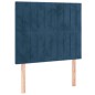 vidaXL Estructura cama con cabecero terciopelo azul oscuro 80x200 cm vidaXL Estructura cama con cabecero terciopelo azul oscuro 80x200 cm