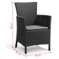 Keter Silla de comedor de jardín Iowa grafito 215526 Keter Silla de comedor de jardín Iowa grafito 215526