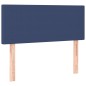 vidaXL Cama box spring con colchón tela azul 100x200 cm