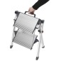 Hailo Escalera con 2 peldaños Mini Comfort 45 cm aluminio 4310-100 Hailo Escalera con 2 peldaños Mini Comfort 45 cm aluminio 4310-100
