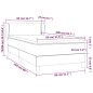 vidaXL Cama box spring con colchón tela color crema 80x200 cm vidaXL Cama box spring con colchón tela color crema 80x200 cm