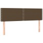 vidaXL Cama box spring con colchón tela marrón oscuro 140x190 cm vidaXL Cama box spring con colchón tela marrón oscuro 140x190 cm
