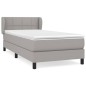 vidaXL Cama box spring con colchón tela gris claro 80x200 cm vidaXL Cama box spring con colchón tela gris claro 80x200 cm