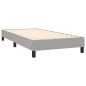 vidaXL Cama box spring con colchón tela gris claro 80x200 cm vidaXL Cama box spring con colchón tela gris claro 80x200 cm