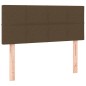 vidaXL Cama box spring con colchón tela marrón oscuro 100x200 cm vidaXL Cama box spring con colchón tela marrón oscuro 100x200 cm