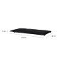 Madison Cojín para banco Panama 150x48 cm negro Madison Cojín para banco Panama 150x48 cm negro