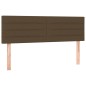 vidaXL Cama box spring con colchón tela marrón oscuro 140x200 cm vidaXL Cama box spring con colchón tela marrón oscuro 140x200 cm