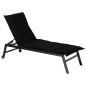 Madison Cojín para tumbona Panama negro 200x60 cm Madison Cojín para tumbona Panama negro 200x60 cm
