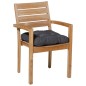 Madison Cojín acolchado de asiento Panama 47x47 cm gris Madison Cojín acolchado de asiento Panama 47x47 cm gris