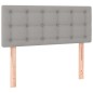 vidaXL Cama box spring con colchón tela gris claro 80x200 cm vidaXL Cama box spring con colchón tela gris claro 80x200 cm