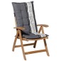 Madison Cojín exterior de silla con respaldo alto Garden 123x50cm gris PHOSA056 Madison Cojín exterior de silla con respaldo alto Garden 123x50cm gris PHOSA056