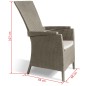 Keter Silla de jardín reclinable Vermont capuchino 238449 Keter Silla de jardín reclinable Vermont capuchino 238449