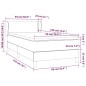 vidaXL Cama box spring con colchón tela gris claro 90x190 cm vidaXL Cama box spring con colchón tela gris claro 90x190 cm
