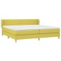 vidaXL Cama box spring con colchón tela verde 200x200 cm vidaXL Cama box spring con colchón tela verde 200x200 cm