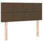 vidaXL Cama box spring con colchón tela marrón oscuro 90x190 cm vidaXL Cama box spring con colchón tela marrón oscuro 90x190 cm