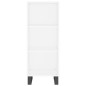 vidaXL Aparador alto madera contrachapada blanco 34,5x32,5x180 cm vidaXL Aparador alto madera contrachapada blanco 34,5x32,5x180 cm