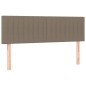 vidaXL Cama box spring con colchón tela gris taupe 140x200 cm vidaXL Cama box spring con colchón tela gris taupe 140x200 cm
