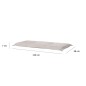 Madison Cojín para banco Panama 150x48 cm beige claro