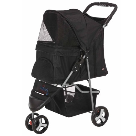TRIXIE Cochecito plegable para perros y gatos negro 28958