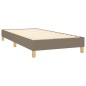 vidaXL Cama box spring con colchón tela gris taupe 100x200 cm vidaXL Cama box spring con colchón tela gris taupe 100x200 cm