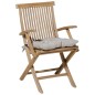 Madison Cojín para asiento Panama 46x46 cm beige claro Madison Cojín para asiento Panama 46x46 cm beige claro