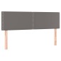 vidaXL Cama box spring con colchón cuero sintético gris 140x200 cm