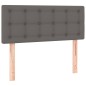 vidaXL Cama box spring con colchón cuero sintético gris 80x200 cm vidaXL Cama box spring con colchón cuero sintético gris 80x200 cm