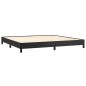 vidaXL Cama box spring con colchón cuero sintético negro 200x200 cm vidaXL Cama box spring con colchón cuero sintético negro 200x200 cm