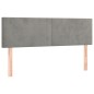 vidaXL Cama box spring con colchón terciopelo gris claro 140x190 cm vidaXL Cama box spring con colchón terciopelo gris claro 140x190 cm