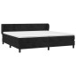 vidaXL Cama box spring con colchón terciopelo negro 200x200 cm vidaXL Cama box spring con colchón terciopelo negro 200x200 cm