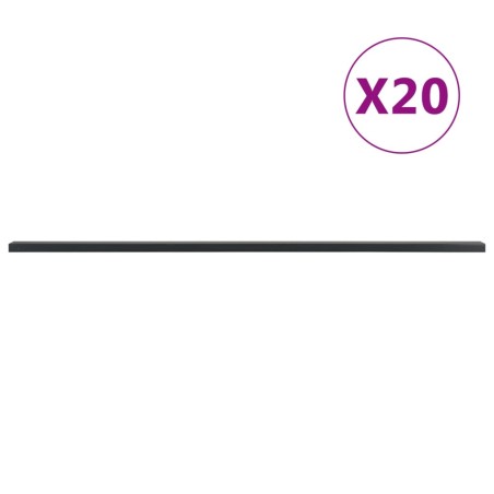 vidaXL Postes de valla de jardín 20 uds acero gris 200 cm