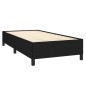 vidaXL Cama box spring con colchón tela negro 90x190 cm vidaXL Cama box spring con colchón tela negro 90x190 cm