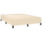 vidaXL Cama box spring con colchón tela color crema 140x190 cm vidaXL Cama box spring con colchón tela color crema 140x190 cm