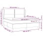 vidaXL Cama box spring con colchón tela gris oscuro 160x200 cm
