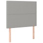 vidaXL Cama box spring con colchón tela gris claro 100x200 cm