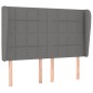 vidaXL Cama box spring con colchón tela gris oscuro 140x200 cm vidaXL Cama box spring con colchón tela gris oscuro 140x200 cm