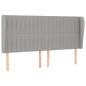 vidaXL Cama box spring con colchón tela gris claro 160x200 cm vidaXL Cama box spring con colchón tela gris claro 160x200 cm