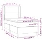 vidaXL Cama box spring con colchón tela gris oscuro 80x200 cm vidaXL Cama box spring con colchón tela gris oscuro 80x200 cm