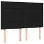 vidaXL Cama box spring con colchón tela negro 140x190 cm vidaXL Cama box spring con colchón tela negro 140x190 cm