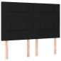 vidaXL Cama box spring con colchón tela negro 140x200 cm vidaXL Cama box spring con colchón tela negro 140x200 cm