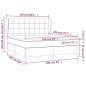 vidaXL Cama box spring con colchón tela gris claro 160x200 cm vidaXL Cama box spring con colchón tela gris claro 160x200 cm