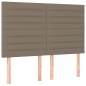 vidaXL Cama box spring con colchón tela gris taupe 140x200 cm vidaXL Cama box spring con colchón tela gris taupe 140x200 cm