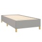 vidaXL Cama box spring con colchón tela gris claro 90x200 cm vidaXL Cama box spring con colchón tela gris claro 90x200 cm