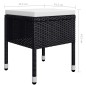 vidaXL Juego de comedor de jardín de 5 piezas negro vidaXL Juego de comedor de jardín de 5 piezas negro