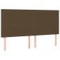 vidaXL Cama box spring con colchón tela marrón oscuro 160x200 cm vidaXL Cama box spring con colchón tela marrón oscuro 160x200 cm