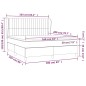 vidaXL Cama box spring con colchón tela marrón oscuro 160x200 cm vidaXL Cama box spring con colchón tela marrón oscuro 160x200 cm