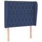vidaXL Cama box spring con colchón tela azul 90x200 cm vidaXL Cama box spring con colchón tela azul 90x200 cm