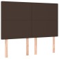 vidaXL Cama box spring con colchón cuero sintético marrón 140x190 cm vidaXL Cama box spring con colchón cuero sintético marrón 140x190 cm