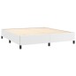 vidaXL Cama box spring con colchón cuero sintético blanco 180x200 cm vidaXL Cama box spring con colchón cuero sintético blanco 180x200 cm