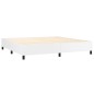 vidaXL Cama box spring con colchón cuero sintético blanco 200x200 cm vidaXL Cama box spring con colchón cuero sintético blanco 200x200 cm